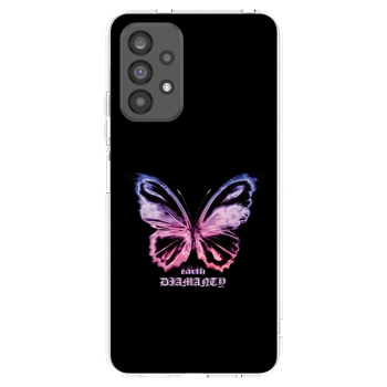 Picasee Samsung Galaxy A73 5G Hülle - Transparentes Silikon - Diamanty Purple