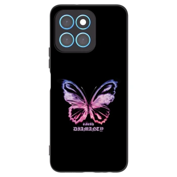 Picasee Honor X6 Hülle - Schwarzes Silikon - Diamanty Purple