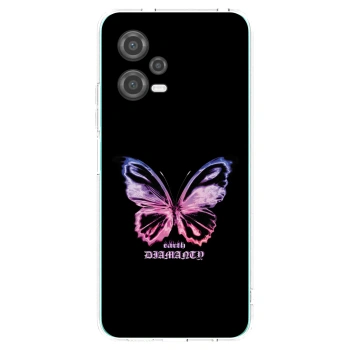 Picasee Xiaomi Poco X5 Hülle - Transparentes Silikon - Diamanty Purple