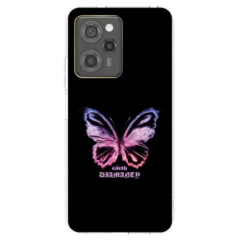 Picasee Xiaomi Poco X5 Pro Hülle - Schwarzes Silikon - Diamanty Purple