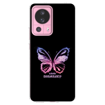 Picasee Xiaomi 13 Lite Hülle - Transparentes Silikon - Diamanty Purple