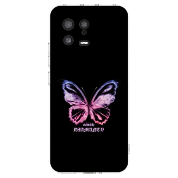 Picasee Xiaomi 13 Hülle - Transparentes Silikon - Diamanty Purple