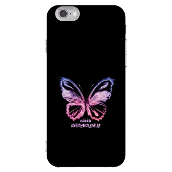 Picasee Apple iPhone 6/6S Hülle - Transparentes Silikon - Diamanty Purple