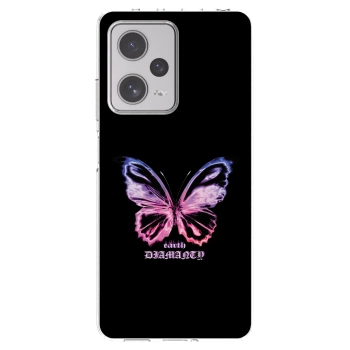Picasee Xiaomi Redmi Note 12 Pro+ 5G Hülle - Transparentes Silikon - Diamanty Purple