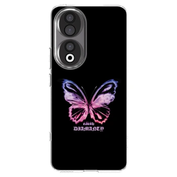 Picasee Honor 90 5G Hülle - Transparentes Silikon - Diamanty Purple