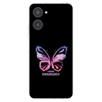 Picasee Realme 10 4G Hülle - Transparentes Silikon - Diamanty Purple