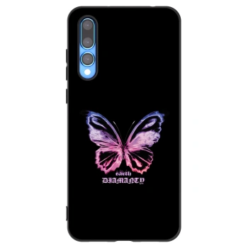 Picasee Huawei P20 Pro Hülle - Schwarzes Silikon - Diamanty Purple