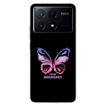 Picasee Xiaomi Poco X6 Pro Hülle - Transparentes Silikon - Diamanty Purple