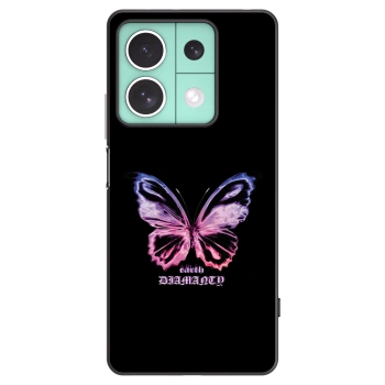 Picasee Xiaomi Redmi Note 13 5G Hülle - Schwarzes Silikon - Diamanty Purple