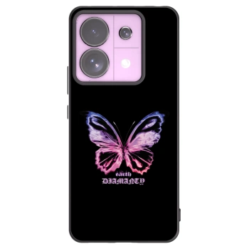 Picasee Xiaomi Redmi Note 13 Pro 5G Hülle - Schwarzes Silikon - Diamanty Purple