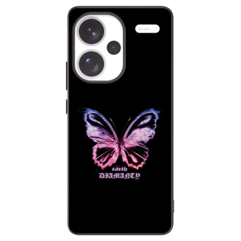 Picasee Xiaomi Redmi Note 13 Pro+ 5G Hülle - Schwarzes Silikon - Diamanty Purple