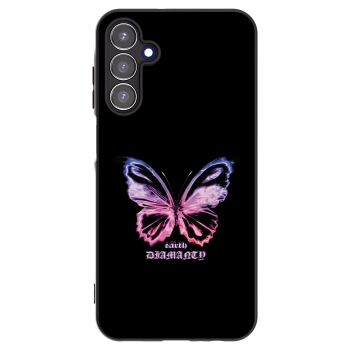 Picasee Samsung Galaxy A15 A156B 5G Hülle - Schwarzes Silikon - Diamanty Purple