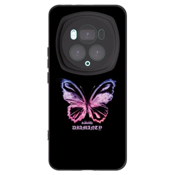 Picasee Honor Magic6 Pro Hülle - Schwarzes Silikon - Diamanty Purple