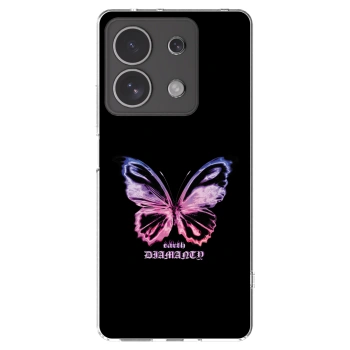 Picasee Xiaomi Redmi Note 13 4G Hülle - Transparentes Silikon - Diamanty Purple