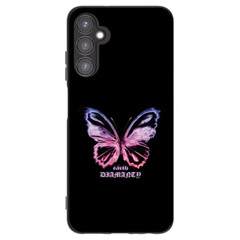 Picasee Samsung Galaxy A05s A057G Hülle - Schwarzes Silikon - Diamanty Purple