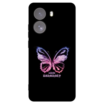 Picasee Xiaomi Poco X7 Hülle - Schwarzes Silikon - Diamanty Purple
