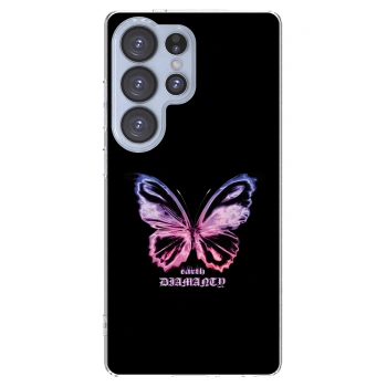 Picasee Samsung Galaxy S25 Ultra 5G Hülle - Transparentes Silikon - Diamanty Purple