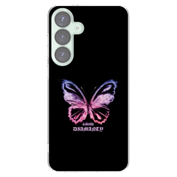 Picasee Samsung Galaxy S25+ 5G Hülle - Transparentes Silikon - Diamanty Purple