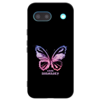 Picasee Google Pixel 8a Hülle - Schwarzes Silikon - Diamanty Purple