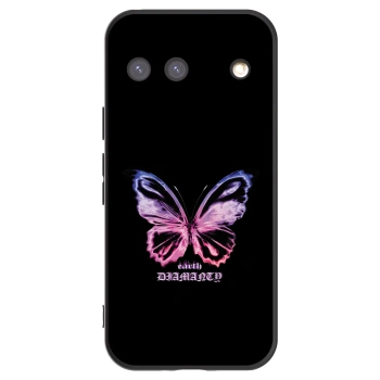 Picasee Google Pixel 9 Hülle - Schwarzes Silikon - Diamanty Purple