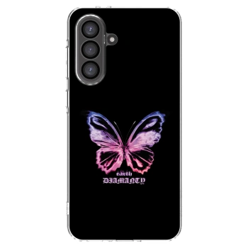 Picasee Samsung Galaxy A56 5G A566B Hülle - Transparentes Silikon - Diamanty Purple
