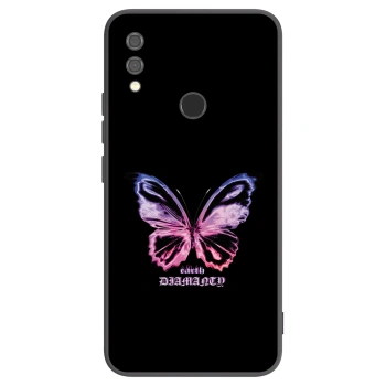 Picasee Xiaomi Redmi Note 7 Hülle - Schwarzes Silikon - Diamanty Purple