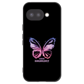 Picasee Google Pixel 9a Hülle - Schwarzes Silikon - Diamanty Purple