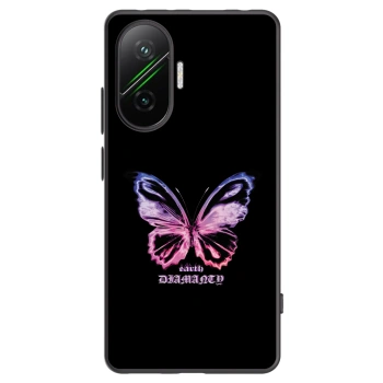 Picasee Xiaomi Poco F7 Pro 5G Hülle - Schwarzes Silikon - Diamanty Purple
