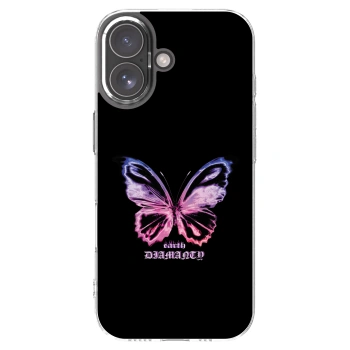 Picasee Apple iPhone 17 Hülle - Transparentes Silikon - Diamanty Purple