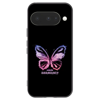 Picasee Google Pixel 10 Hülle - Schwarzes Silikon - Diamanty Purple