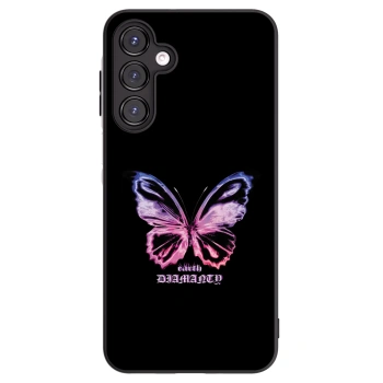 Picasee Samsung Galaxy A16 4G Hülle - Schwarzes Silikon - Diamanty Purple