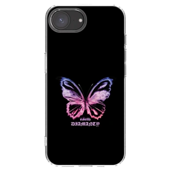 Picasee Apple iPhone 17e Hülle - Transparentes Silikon - Diamanty Purple