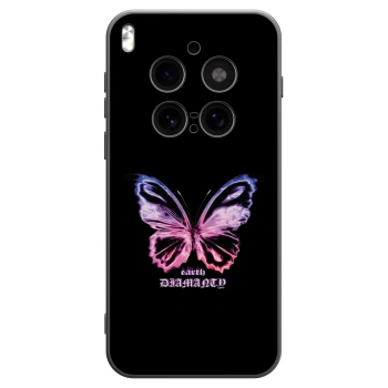 Picasee Vivo X300 Pro Hülle - Schwarzes Silikon - Diamanty Purple