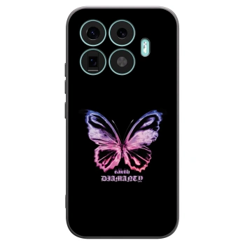 Picasee Xiaomi 17T Hülle - Schwarzes Silikon - Diamanty Purple