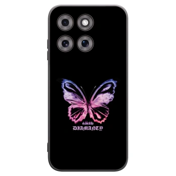 Picasee Motorola Moto G77 Hülle - Schwarzes Silikon - Diamanty Purple