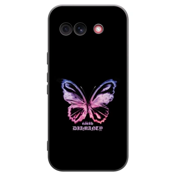 Picasee Google Pixel 10a Hülle - Schwarzes Silikon - Diamanty Purple