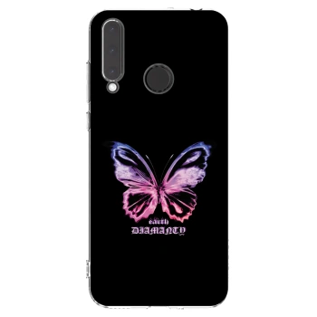 Picasee Honor 20 Lite Hülle - Transparentes Silikon - Diamanty Purple