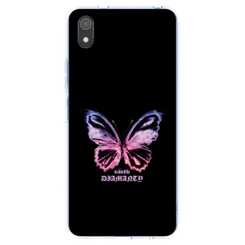 Picasee Xiaomi Redmi 7A Hülle - Transparentes Silikon - Diamanty Purple