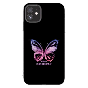 Picasee Apple iPhone 11 Hülle - Transparentes Silikon - Diamanty Purple
