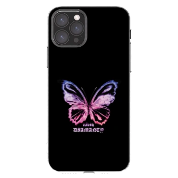 Picasee Apple iPhone 11 Pro Hülle - Transparentes Silikon - Diamanty Purple