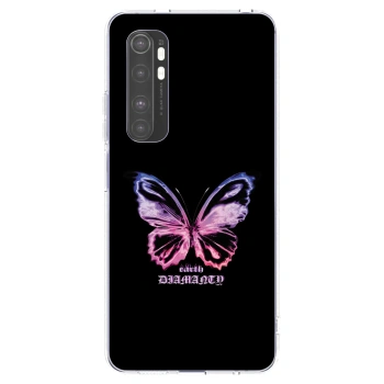 Picasee Xiaomi Mi Note 10 Lite Hülle - Transparentes Silikon - Diamanty Purple