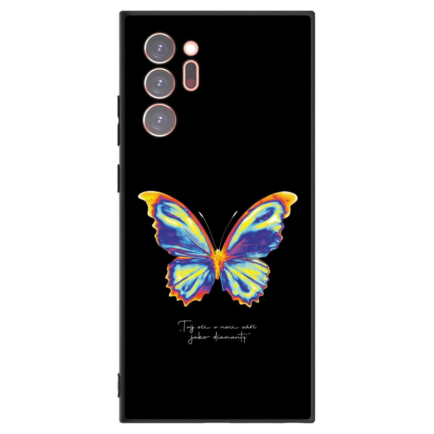 Picasee Samsung Galaxy Note 20 Ultra Hülle - Schwarzes Silikon - Diamanty Black