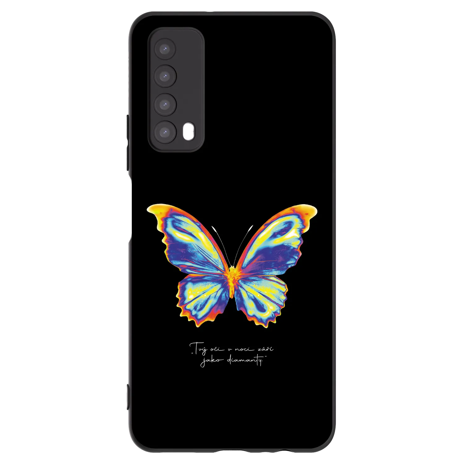 Picasee Huawei P Smart 2021 Hülle - Schwarzes Silikon - Diamanty Black