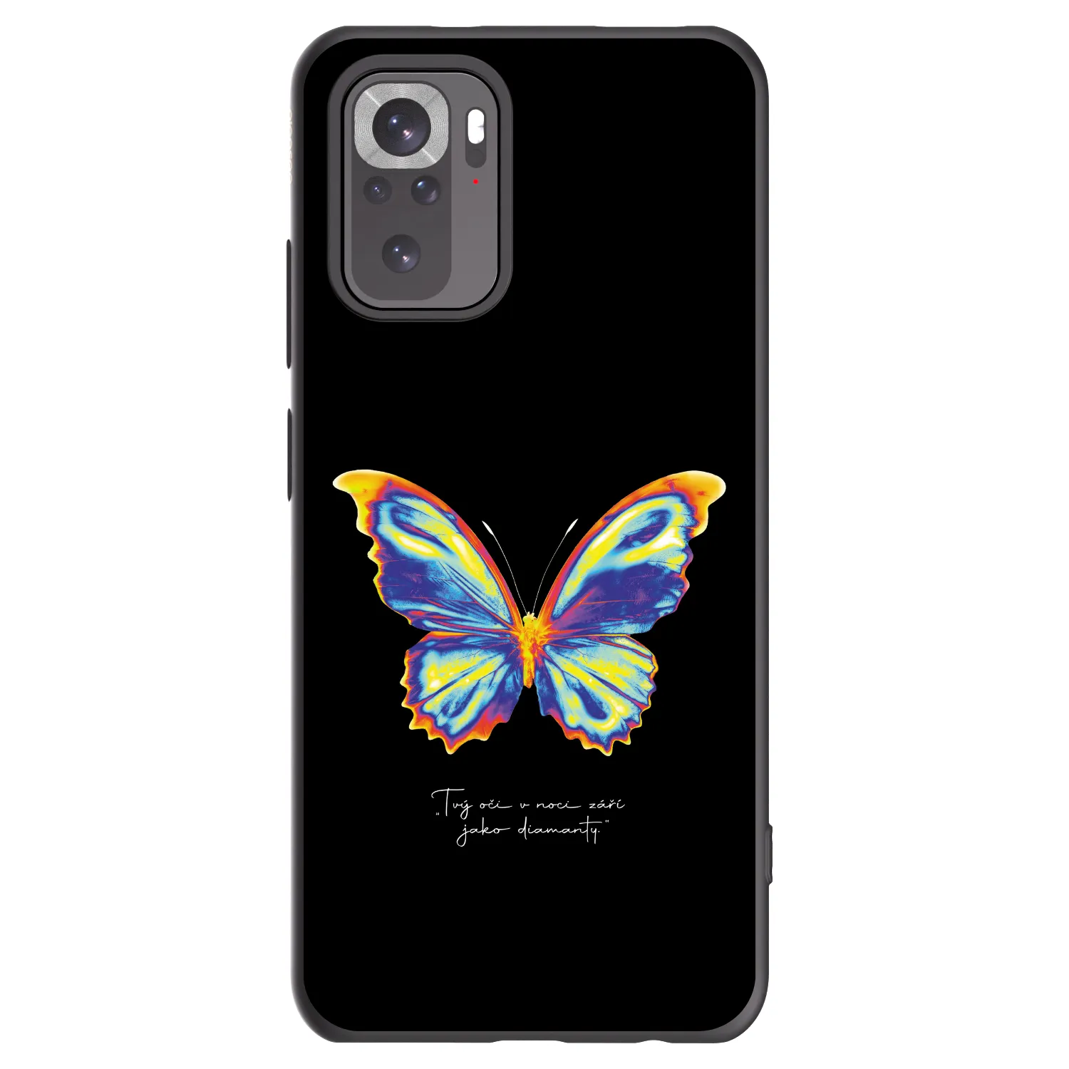 Picasee Xiaomi Redmi Note 10 Hülle - Schwarzes Silikon - Diamanty Black
