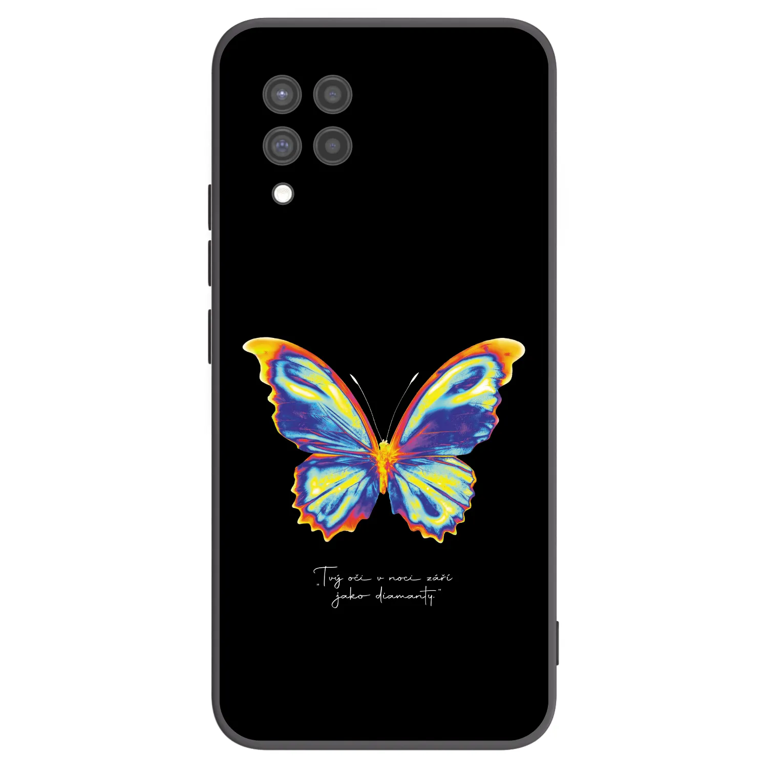 Picasee Samsung Galaxy A42 A426B Hülle - Schwarzes Silikon - Diamanty Black
