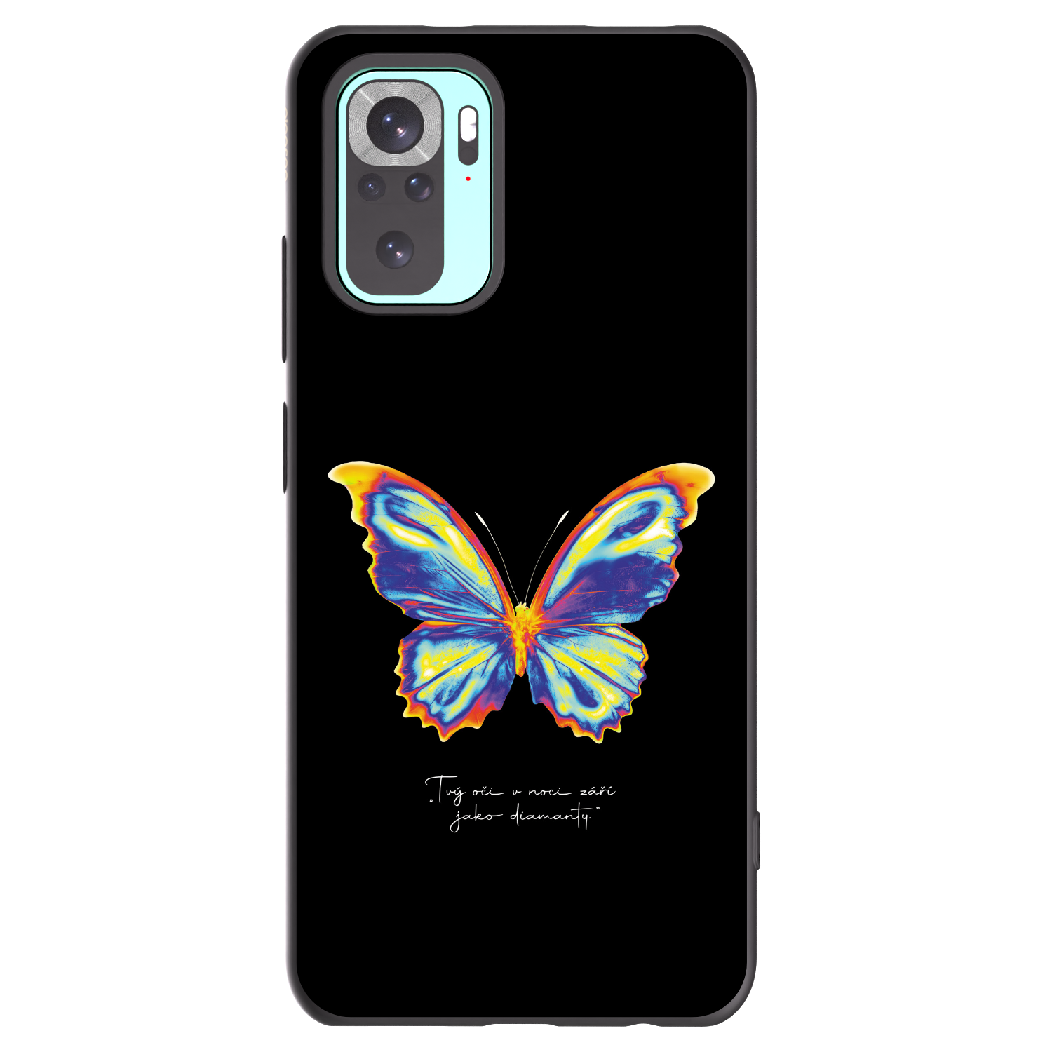 Picasee Xiaomi Redmi Note 10 Pro Hülle - Schwarzes Silikon - Diamanty Black
