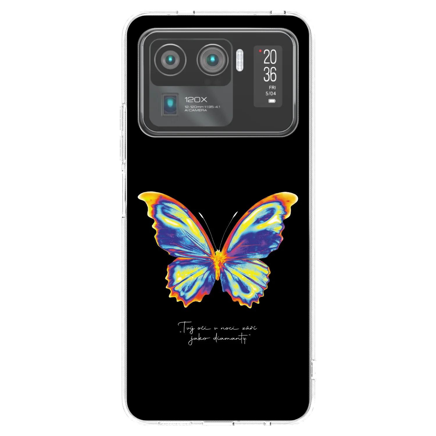 Picasee Xiaomi Mi 11 Ultra Hülle - Transparentes Silikon - Diamanty Black