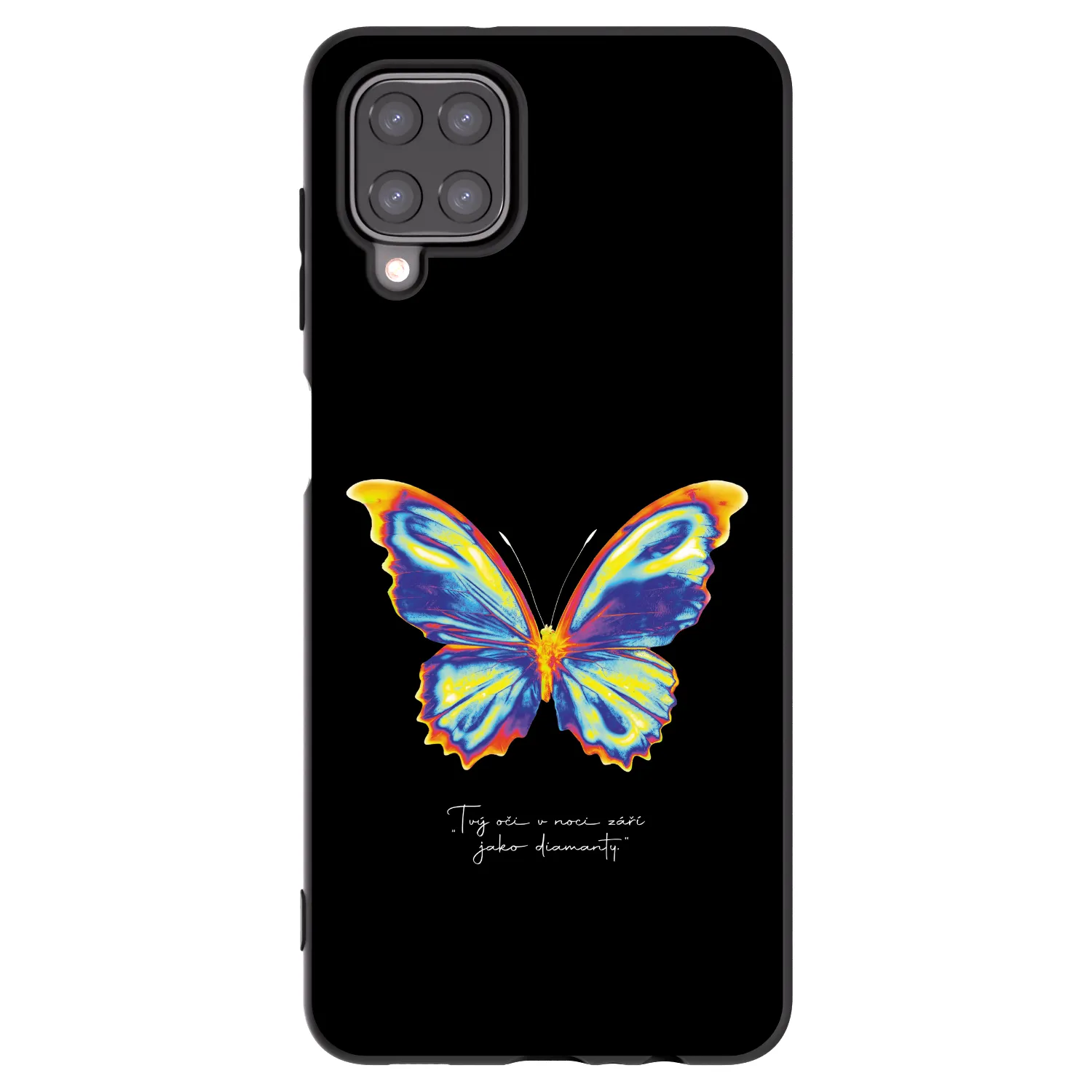 Picasee Samsung Galaxy M12 M127F Hülle - Schwarzes Silikon - Diamanty Black