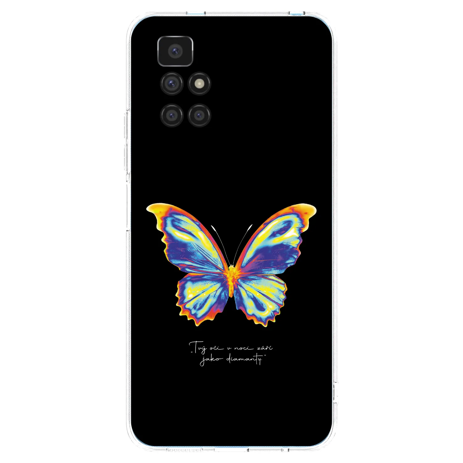 Picasee Xiaomi Redmi 10 Hülle - Transparentes Silikon - Diamanty Black