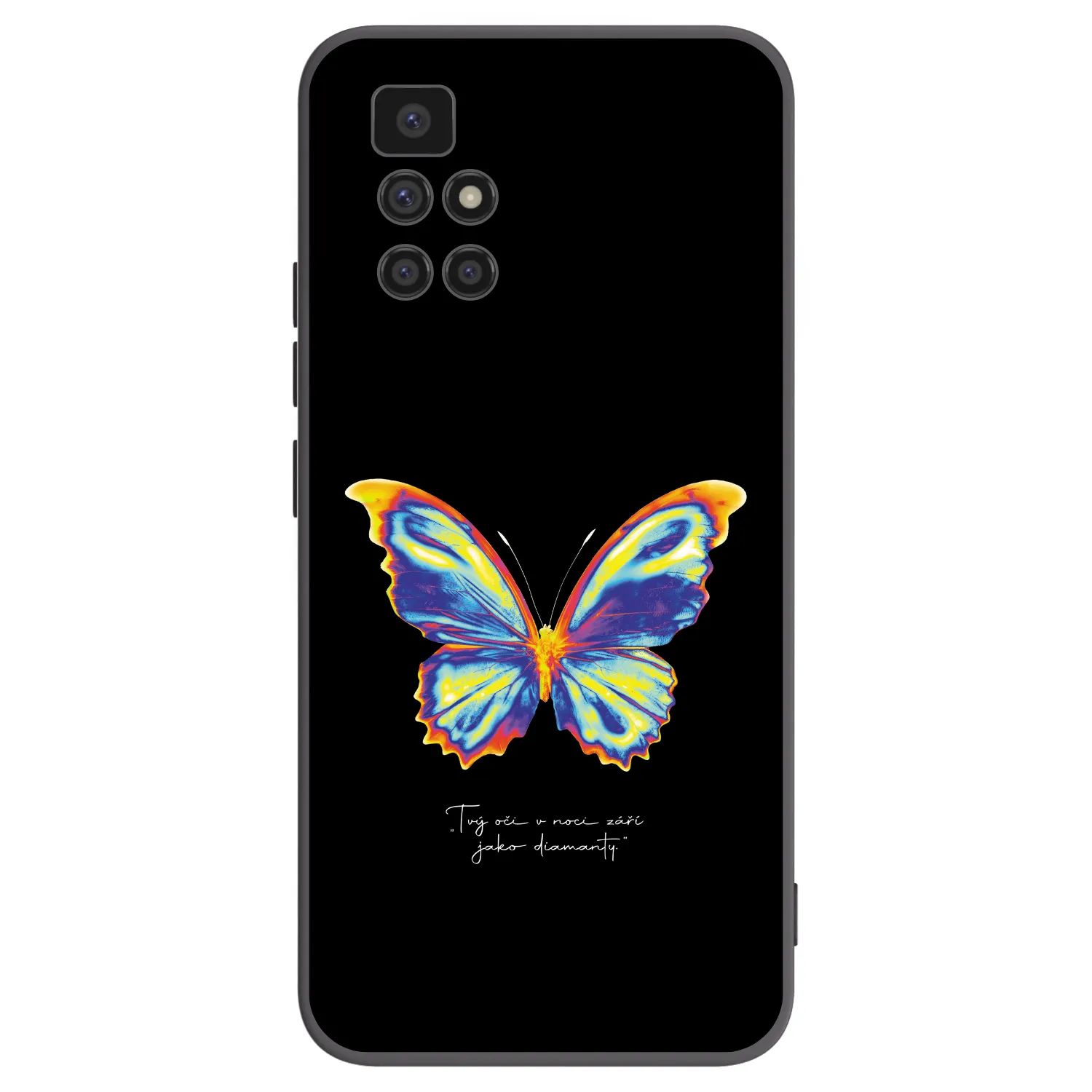 Picasee Xiaomi Redmi 10 Hülle - Schwarzes Silikon - Diamanty Black